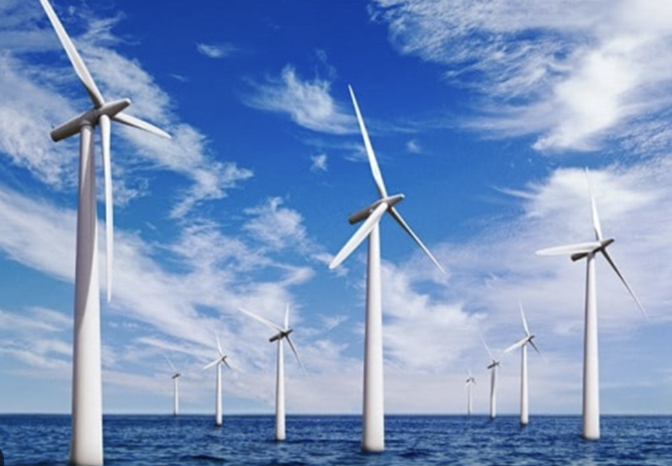 A wind turbines in the ocean

Description automatically generated