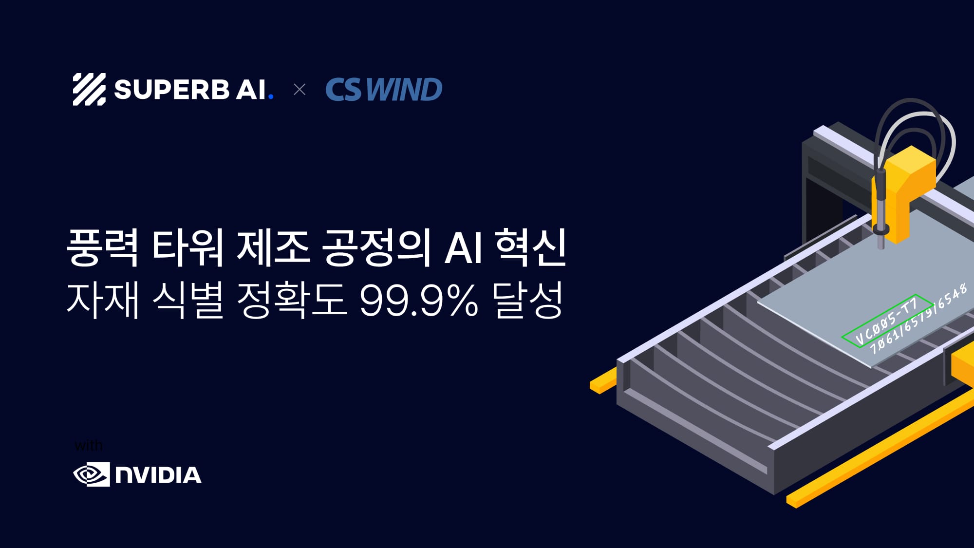CS WIND, 슈퍼브에이아이와 NVIDIA 기술로 풍력 타워 제조 공정의 AI 혁신